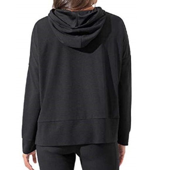 NWT Mondetta Women's Ottoman Lightweight Hoodie Black Pullover Size S L XL $85 - Picture 4 of 4